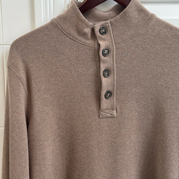 The Normal Brand Puremeso Buttown Popover Taupe Size Small - Picture 2 of 4